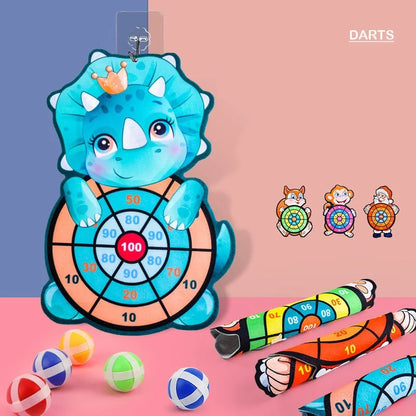 Children Toys for Boys Girls 3-12 years Animal Dart Board Sticky Ball Kids Sports Outdoor Play Games Party Toys Funny Xmas Gifts