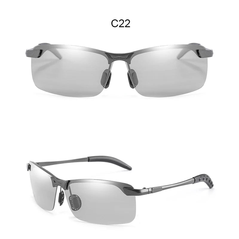 Photochromic Sunglasses Man Polarized Glasses Male Change Color Polaroid Sun Glasses for Men Sports Driving UV400 Gafas de sol