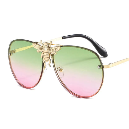 2022 Fashion Modern Oversized Sunglasses For Women Men Luxury Designer Sun Glasses Bee Decoration Trengding Shades UV400