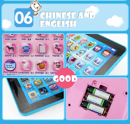 Kids Tablet Story Chinese English Learning Machine Toys Touch Song Music Game Education Baby Children Toys Girls Birthday Gift