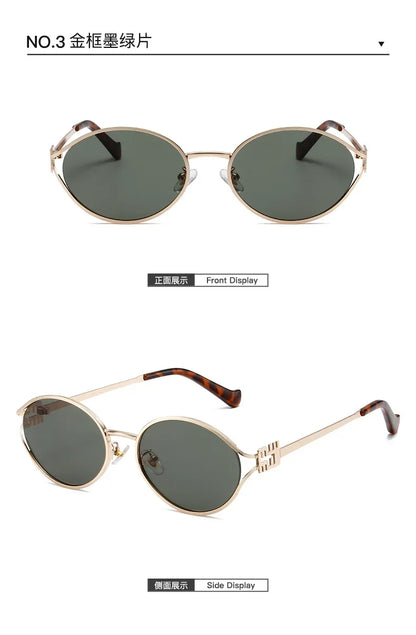 New Summer Sunglasses – Oval-shaped, high-end ins-style women's fashion sunglasses, cross-border influencer favorite.