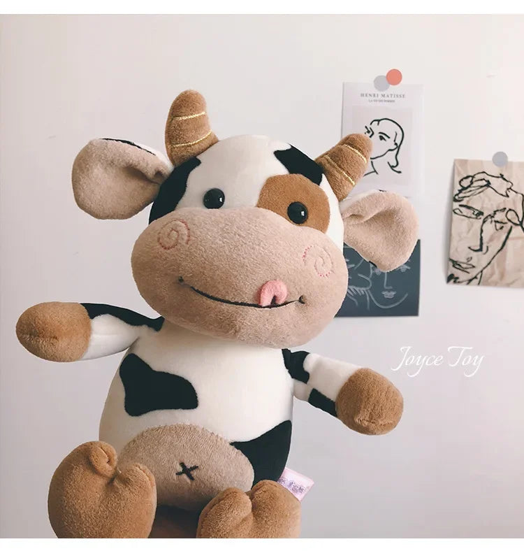 Cute Cow Plush Toy Rag Doll for Girlfriend Children's Toys Gifts Plush Toys Pillow Plushie Stuffed Animal Patung Dolls