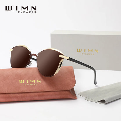WIMN Polarized Sunglasses For Women Cat Eye Sun Glass Ladies Woman Eyewear Accessory UVAB Protection