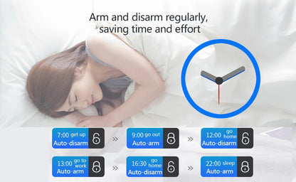 Wireless Home Alarm System Phone 4G Wifi Residential alarm Tuya Smart Home Child Safety protection Anti-theft Camera automation
