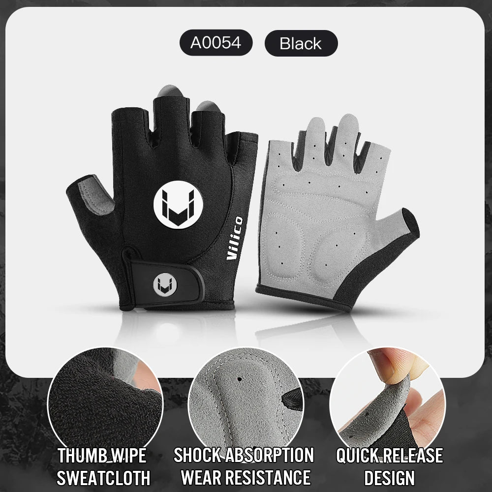 Cycling Anti-slip Full Finger Gloves MTB Bike Bicycle Gloves Pad Men Women Breathable Anti-shock Sports Gloves