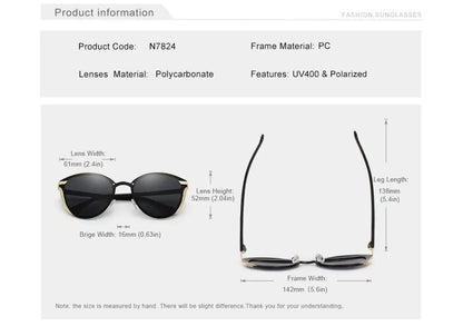 WIMN Polarized Sunglasses For Women Cat Eye Sun Glass Ladies Woman Eyewear Accessory UVAB Protection