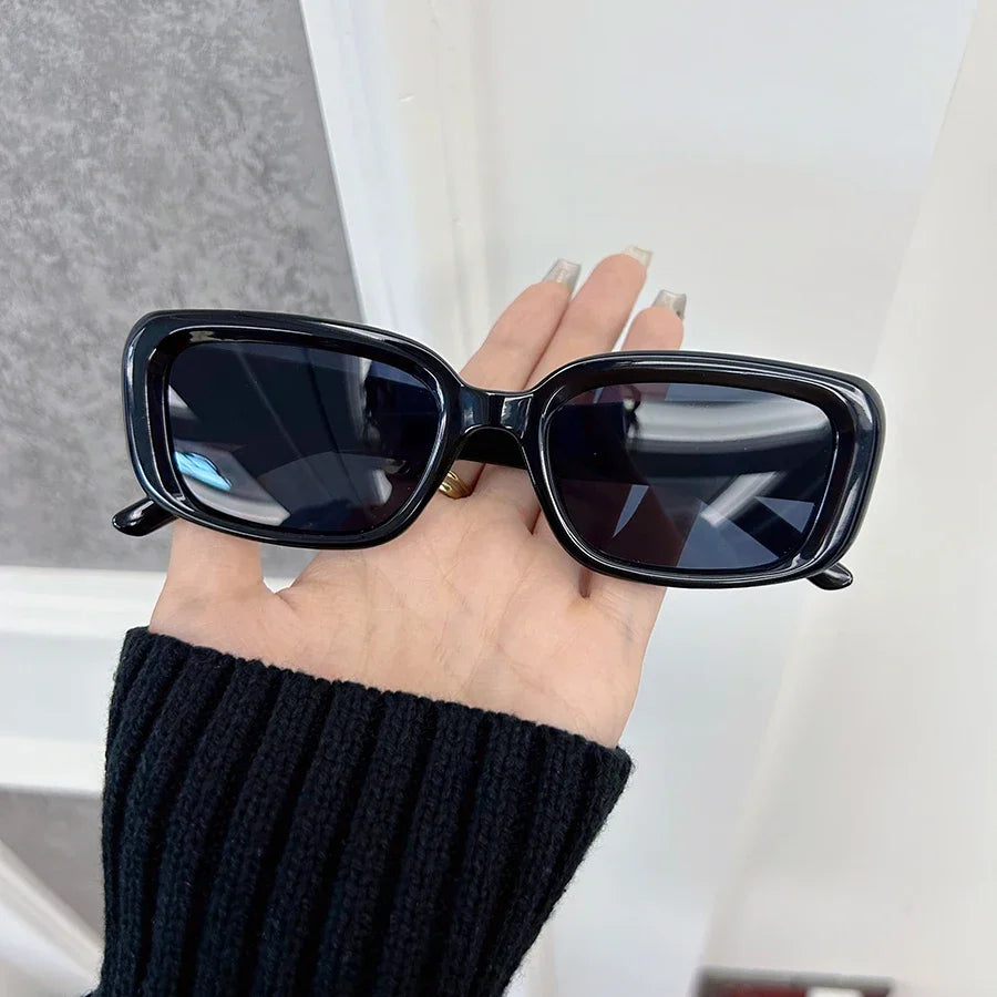 Elegant Square Sunglasses Women Men Casual Sun Glasses Female Male Fashion Mirror Vintage Outdoors Shades Oculos De Sol