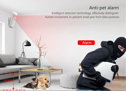 Wireless Home Alarm System Phone 4G Wifi Residential alarm Tuya Smart Home Child Safety protection Anti-theft Camera automation