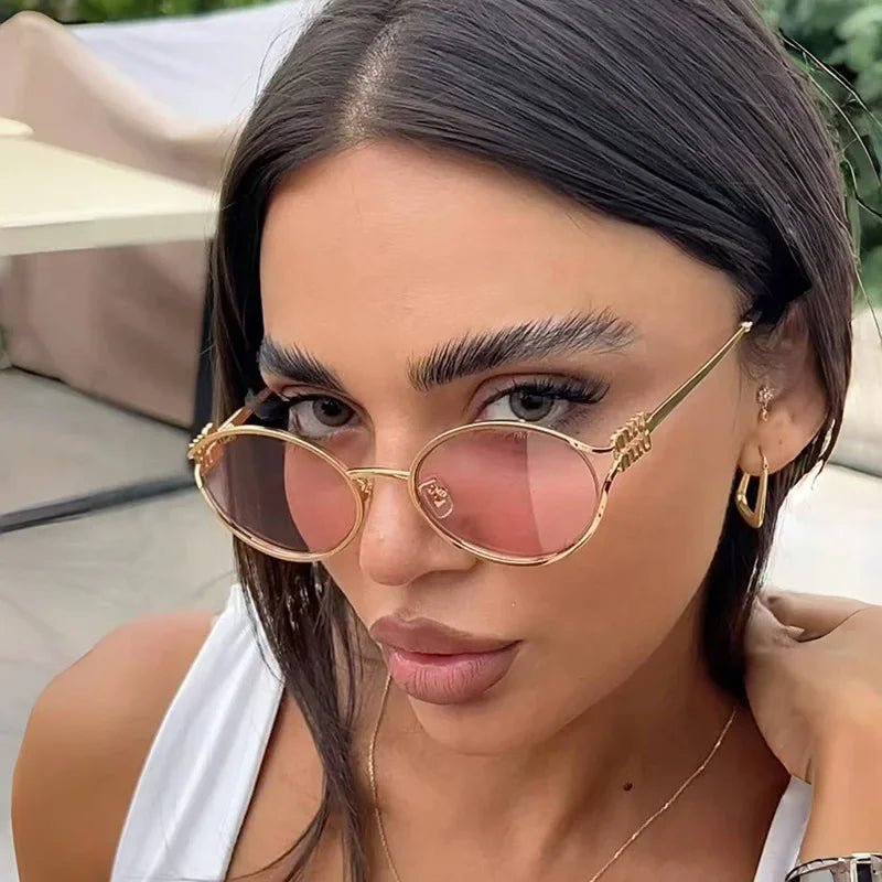 New Summer Sunglasses – Oval-shaped, high-end ins-style women's fashion sunglasses, cross-border influencer favorite.