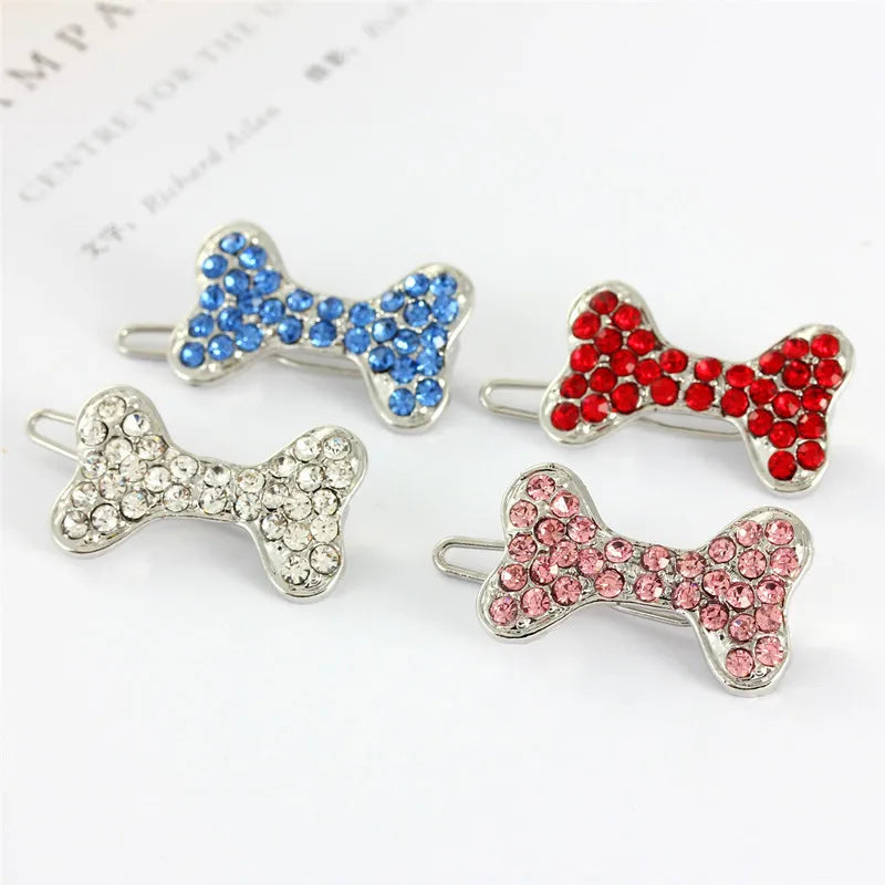 Pet Lovely Hairpins Dog Accessories Pet Dog Bows Hair Clips for Puppy Dogs Cat Yorkie Teddy Hair Grooming Pet Hair Accessories