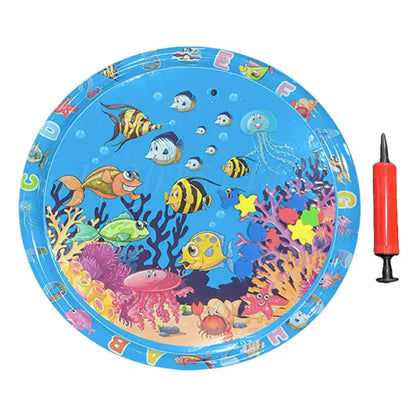 Water Play Mat For Cats Water Mat For Cat And Dog Thickened Water Sensory Playmat Pet Play Water Sensory Pad Summer Cooling Pet