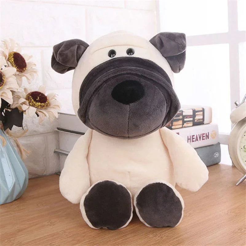 25CM Kawaii Jungle Animal Plush Toys Forest Animal Plush Dog Zebra Elephant Lion Fox Giraffe Children's Toys Doll Birthday Gift