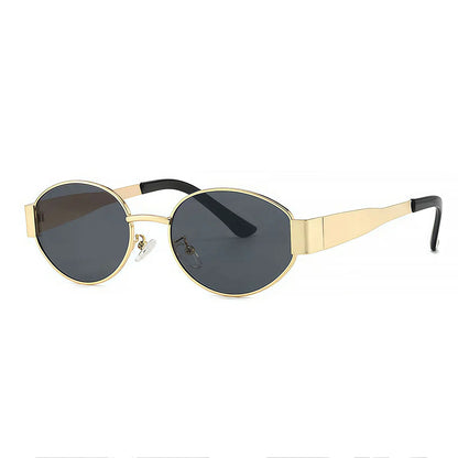 Luxury brand metal sunglasses for men and women unisex designer fashion sun glasses Oval unisex Stylish Eyewear shades UV400