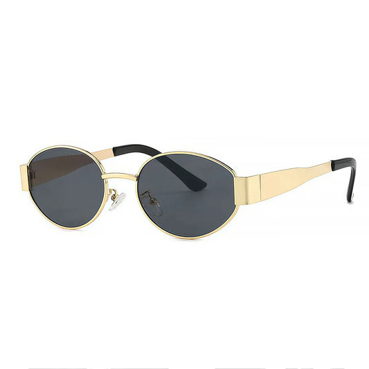 Luxury brand metal sunglasses for men and women unisex designer fashion sun glasses Oval unisex Stylish Eyewear shades UV400