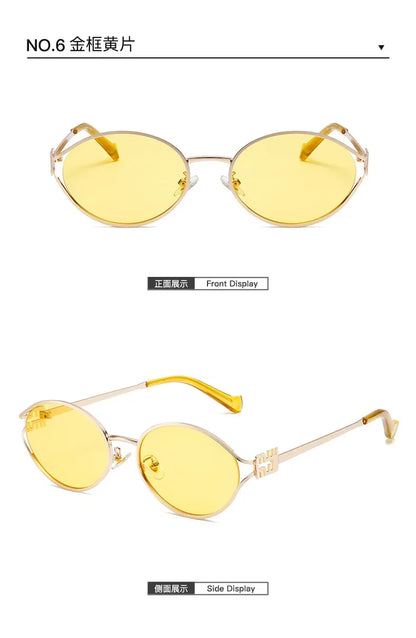 New Summer Sunglasses – Oval-shaped, high-end ins-style women's fashion sunglasses, cross-border influencer favorite.