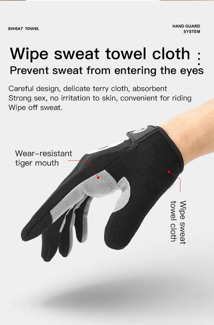 Cycling Anti-slip Full Finger Gloves MTB Bike Bicycle Gloves Pad Men Women Breathable Anti-shock Sports Gloves