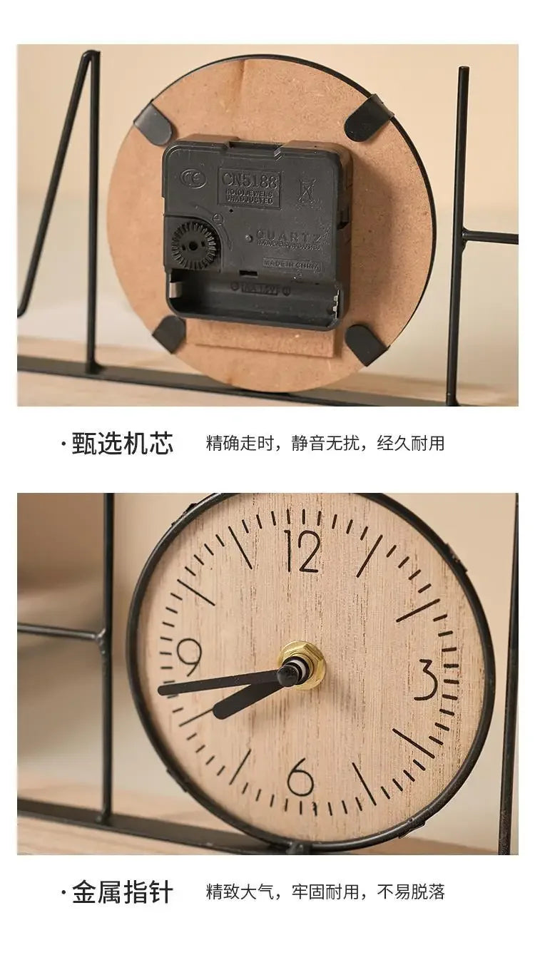 Handmade creative TV cabinet decoration furniture home living room bedroom wine cabinet office desktop clock decoration