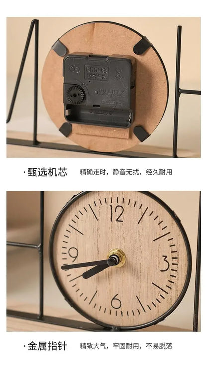 Handmade creative TV cabinet decoration furniture home living room bedroom wine cabinet office desktop clock decoration