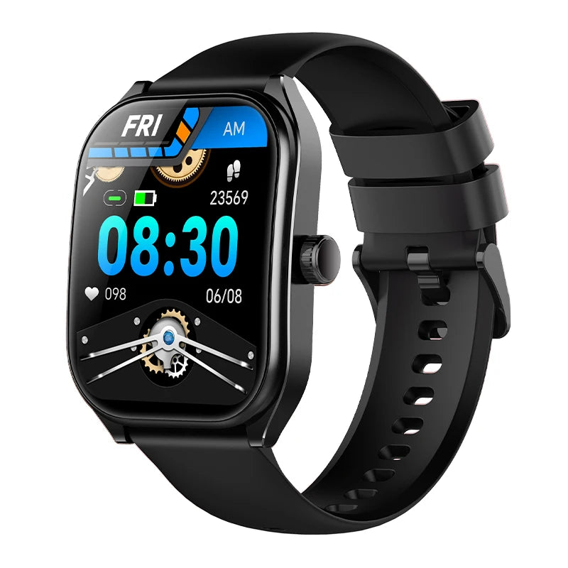2025 Smart Watch 2.01" IPS HD Display | IP68 Waterproof | Bluetooth 5.3 | 3D Curved Glass | Smart Features:Voice Assistant