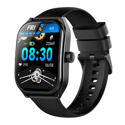 2025 Smart Watch 2.01" IPS HD Display | IP68 Waterproof | Bluetooth 5.3 | 3D Curved Glass | Smart Features:Voice Assistant