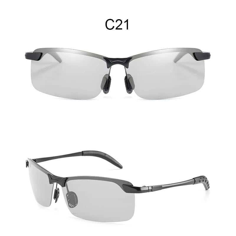 Photochromic Sunglasses Man Polarized Glasses Male Change Color Polaroid Sun Glasses for Men Sports Driving UV400 Gafas de sol