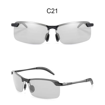 Photochromic Sunglasses Man Polarized Glasses Male Change Color Polaroid Sun Glasses for Men Sports Driving UV400 Gafas de sol