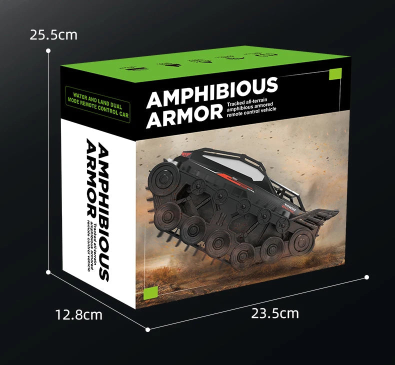 JJRC Q183 4WD RC Car 2.4G Amphibious 4 Wheel Remote Control Truck Climbing Off Road Waterproof Armored Vehicles Children's Toys