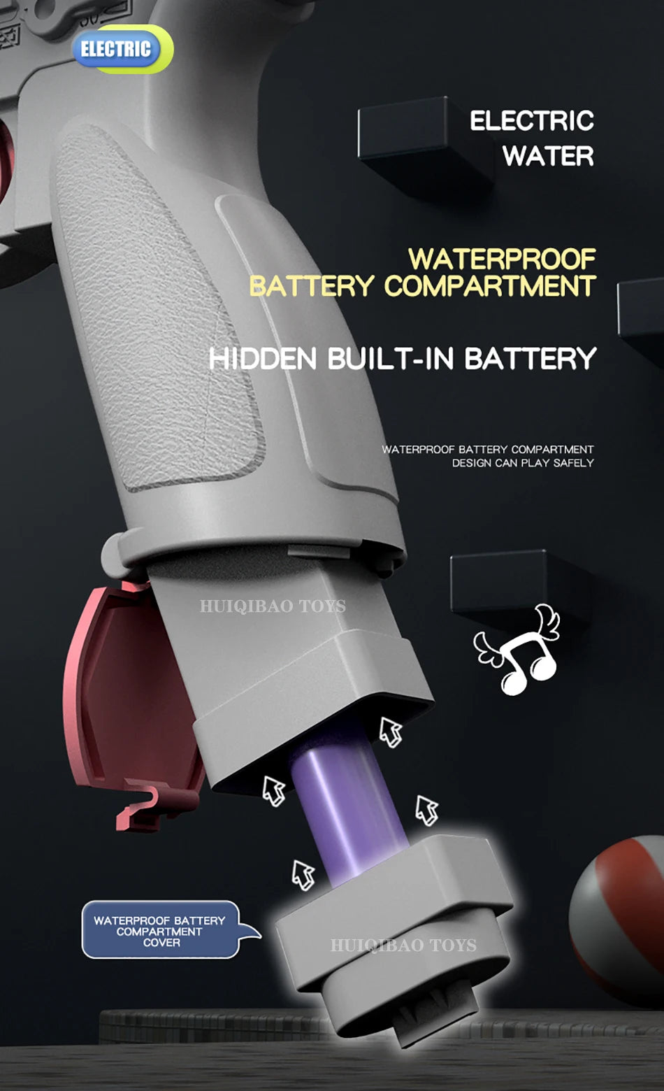 Kids M416 Auto Electric Water Gun Waters Fight Firing Pistol Toy Summer Outdoor Beach Shooting Game Children's Toys Boys Gifts