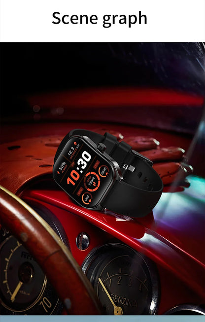 2025 Smart Watch 2.01" IPS HD Display | IP68 Waterproof | Bluetooth 5.3 | 3D Curved Glass | Smart Features:Voice Assistant