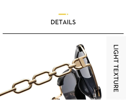Designer Overisze Sunglasses For Woman Black Women's Fashion Metal Party Sun Glasses Big Frame Sale With Case Brown Green Red
