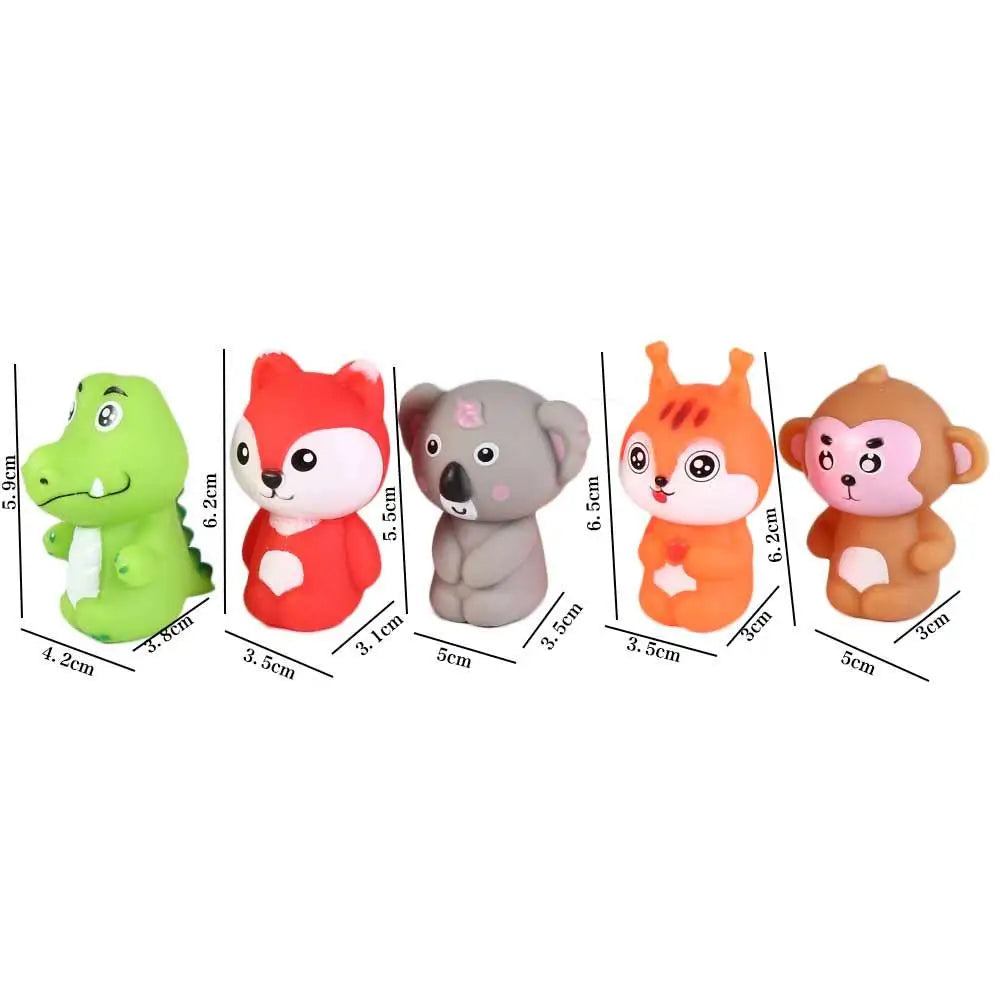 Puppet Toy Finger Dolls Animal  Toys Cartoon Animal Dinosaur Hand Puppet Fingers Puppets Animal Head Gloves Tiny Hands Toys
