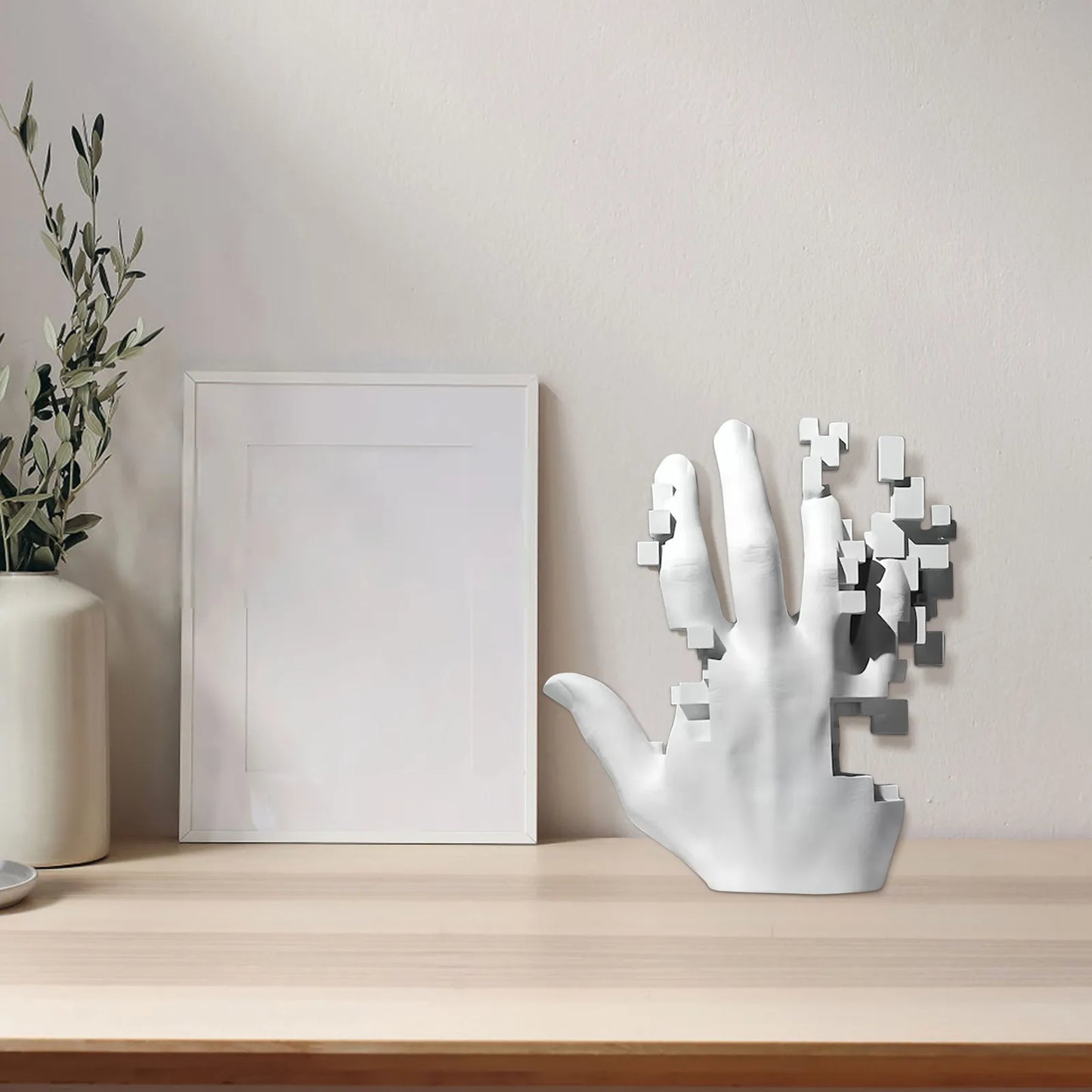 Resin Hand Statue Home Decor Abstract Sculptures Home Decorations Living Room Decor