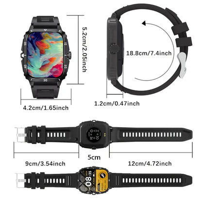 2025 New Smart Watch Sports Style USB Charging Alloy Case Stainless Steel Strap Wireless With Call Reminder Weather Function