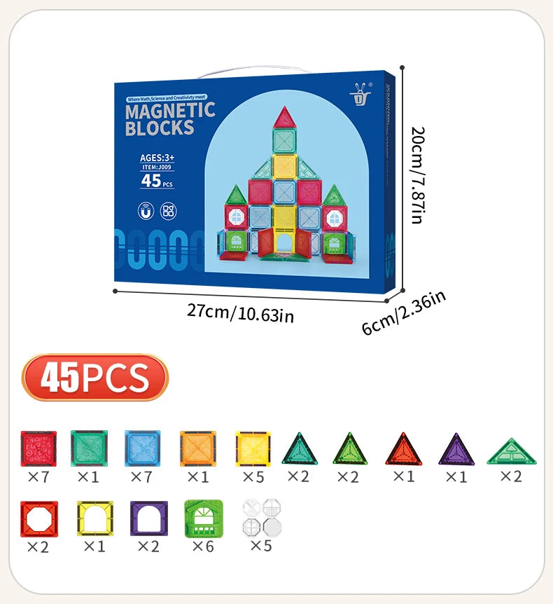Magnetic Toys for Kids Ages 3-5 4-8 Magnet Toys for 3 4 5 6 7 8+ Year Old Boys Girls Toddlers Magnetic Building Blocks Preschool