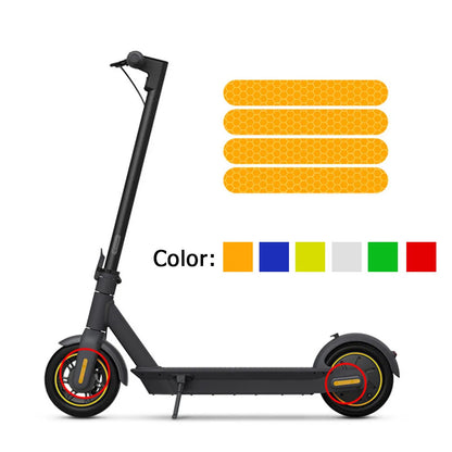 Electric Scooter Reflective Stickers Night Safety Stickers Scooter Accessories Night Safety Stickers, Scooter Accessories