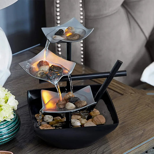 Leisure indoor running water decoration desktop fountain interior decoration crafts office running water fountain decoration