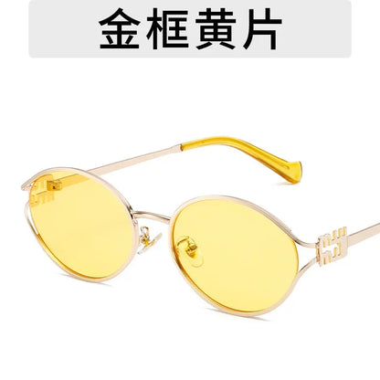New Summer Sunglasses – Oval-shaped, high-end ins-style women's fashion sunglasses, cross-border influencer favorite.
