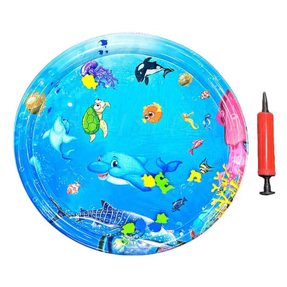 Water Play Mat For Cats Water Mat For Cat And Dog Thickened Water Sensory Playmat Pet Play Water Sensory Pad Summer Cooling Pet