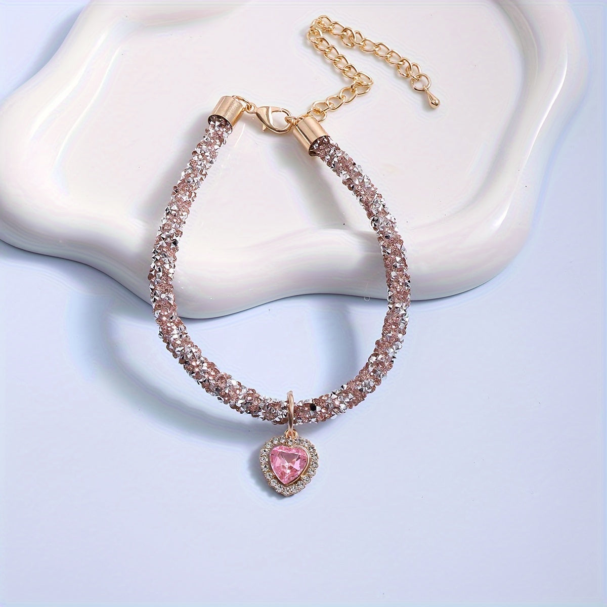 Elegant Faux Pearl & Ribbon Bow Cat Collar - Charming Pet Necklace Accessory, Pet Collar Necklace, 1pc